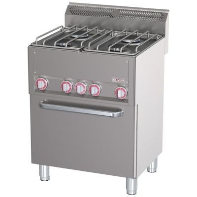 Fourneau 4 feux sur four à convection GN1/1 WR-G4CF-20